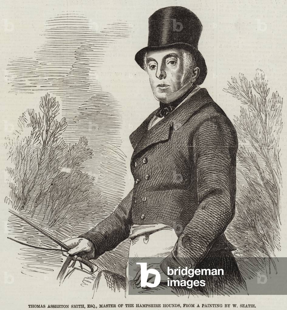 Thomas Assheton Smith, Esquire, Master of the Hampshire Hounds (engraving)
