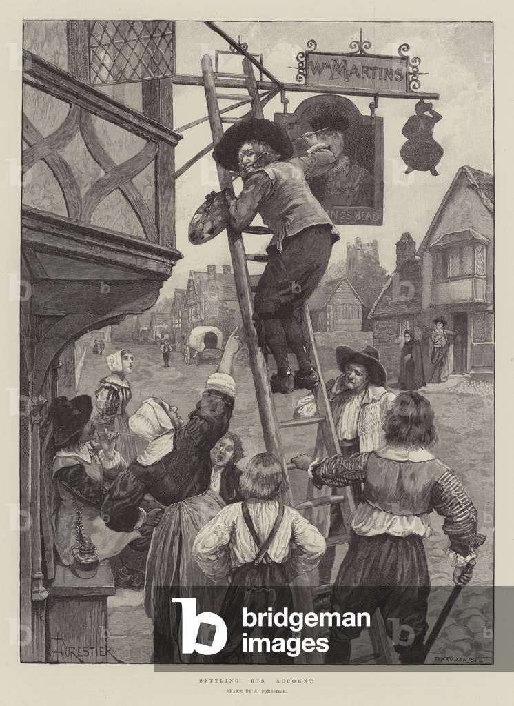 Settling his Account (engraving)