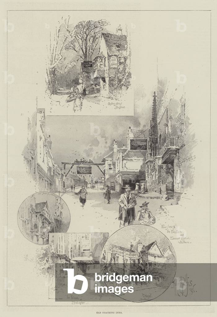 Old Coaching Inns (litho)