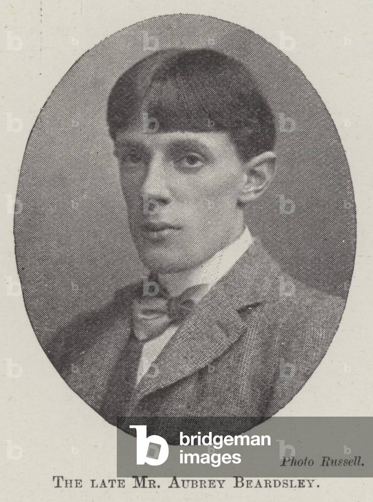 The late Mr Aubrey Beardsley (b/w photo)