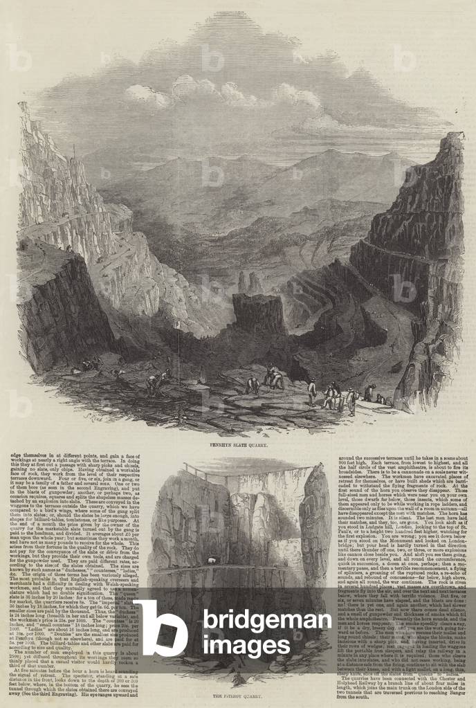 Penrhyn Slate Quarry (engraving)