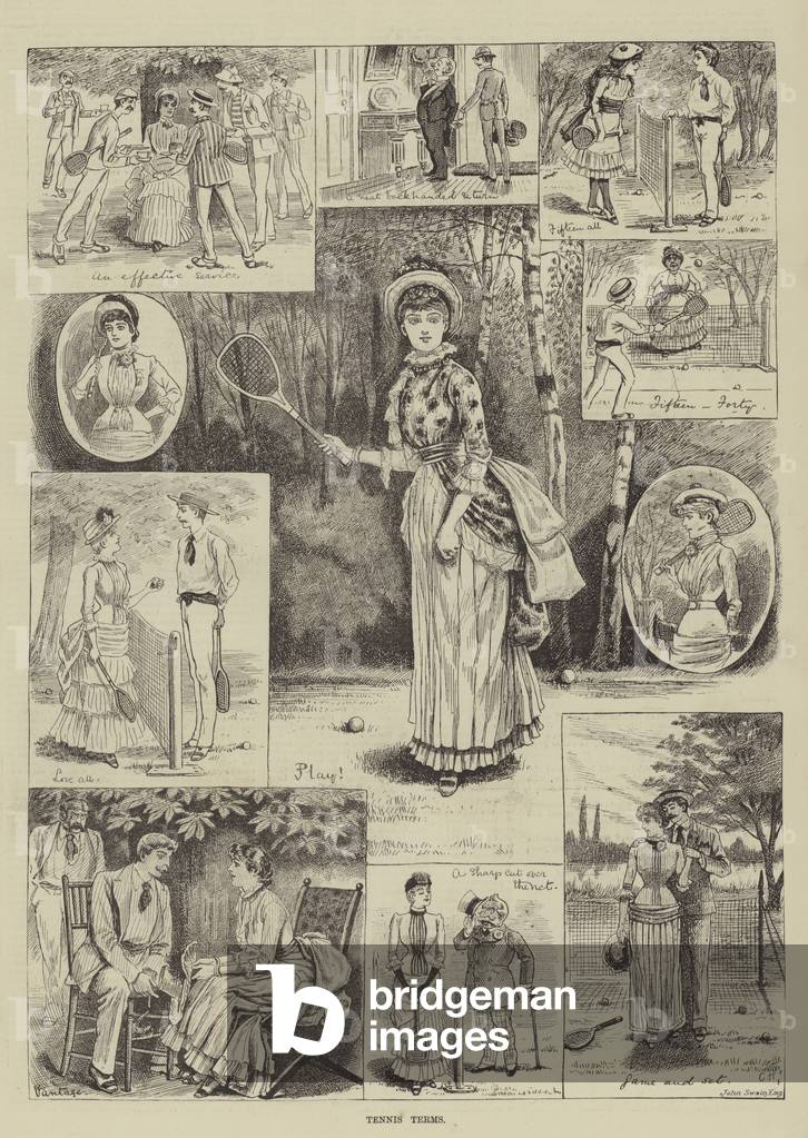 Tennis Terms (engraving)