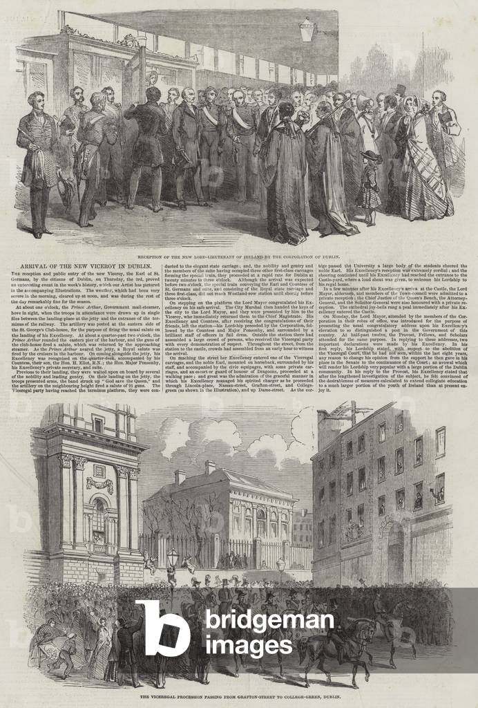 Arrival of the New Viceroy in Dublin (engraving)