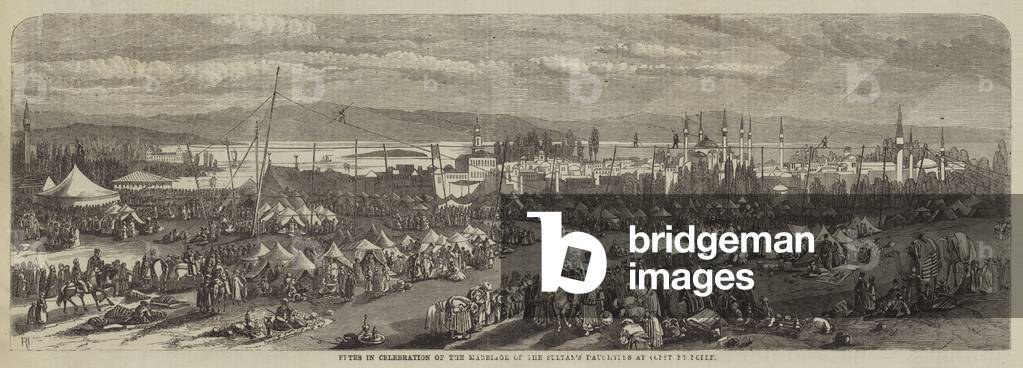 Fetes in Celebration of the Marriage of the Sultan's Daughters at Constantinople (engraving)