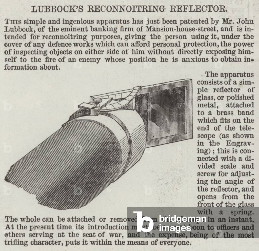 Lubbock's Reconnoitring Reflector (engraving)