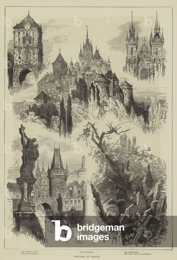 Sketches in Prague (engraving)