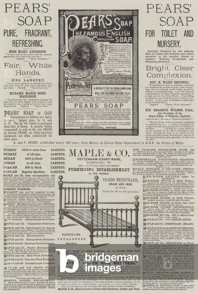 Page of Advertisements (engraving)