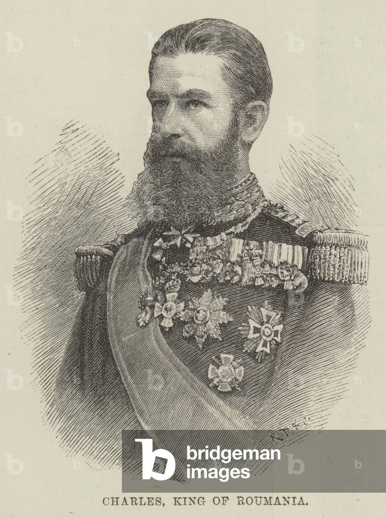 Charles, King of Roumania (engraving)