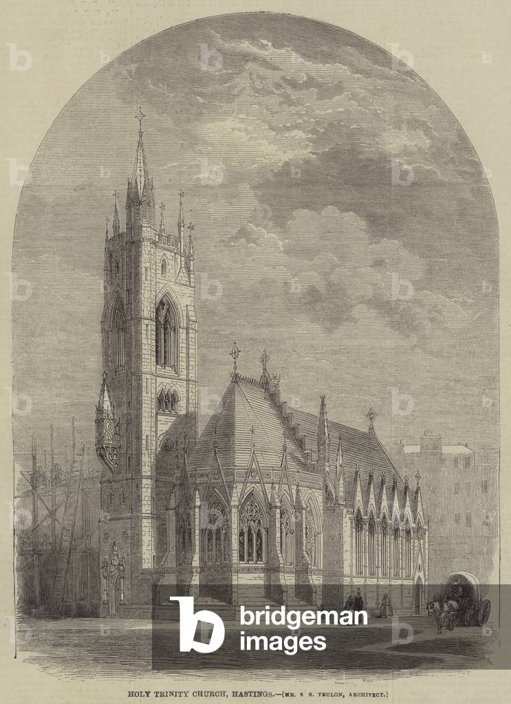 Holy Trinity Church, Hastings, Mr S S Teulon, Architect (engraving)