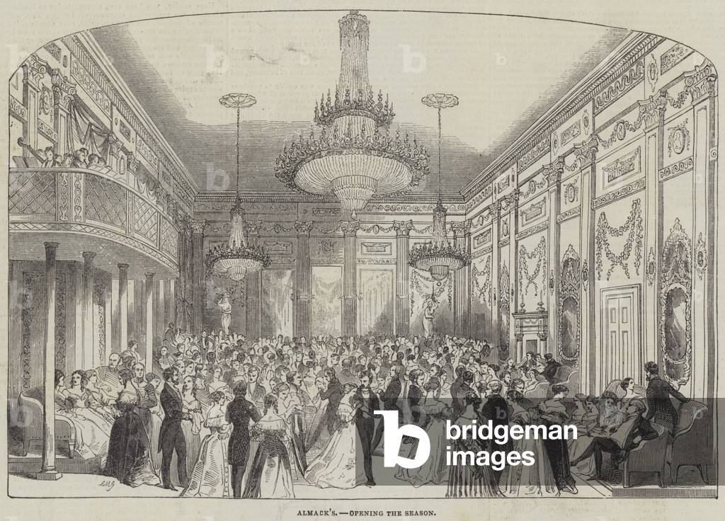 Almack's, opening the Season (engraving)