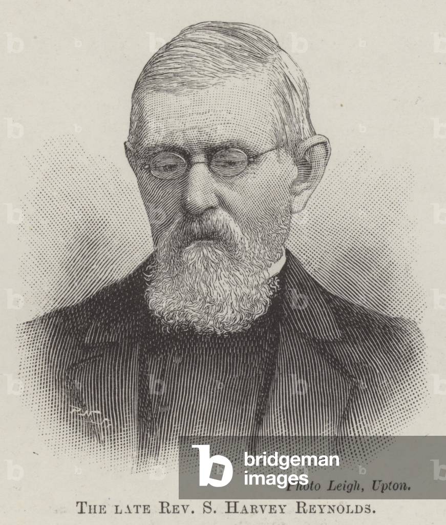 The late Reverend S Harvey Reynolds (engraving)