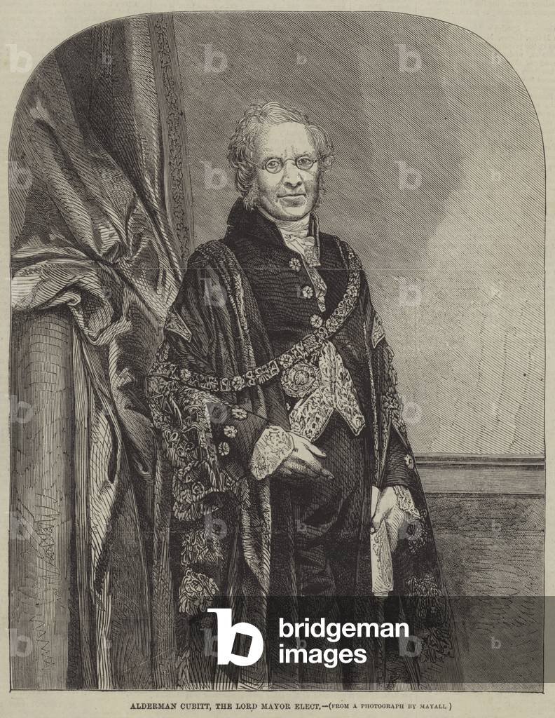 Alderman Cubitt, the Lord Mayor elect (engraving)
