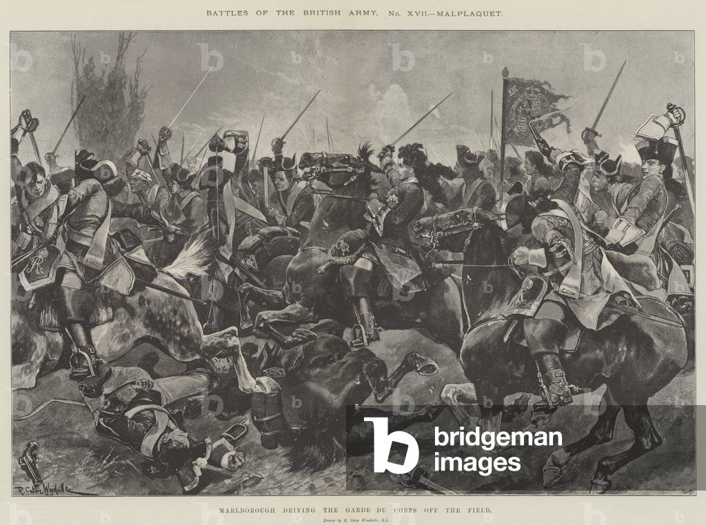 Battles of the British Army, Malplaquet (engraving)