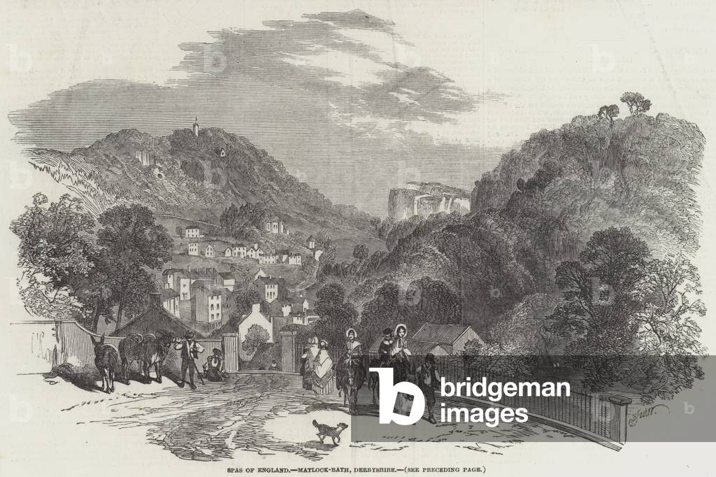 Spas of England, Matlock-Bath, Derbyshire (engraving)