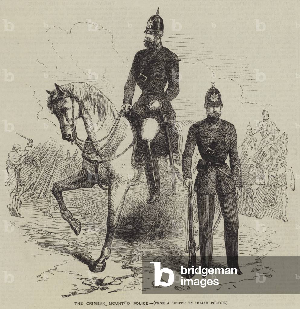 The Crimean Mounted Police (engraving)