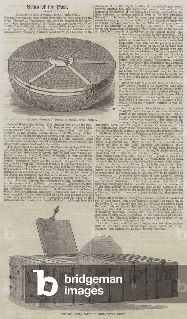 Coffers of the Ancient Royal Treasury (engraving)