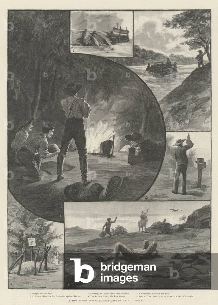 A Ride across Australia (engraving)