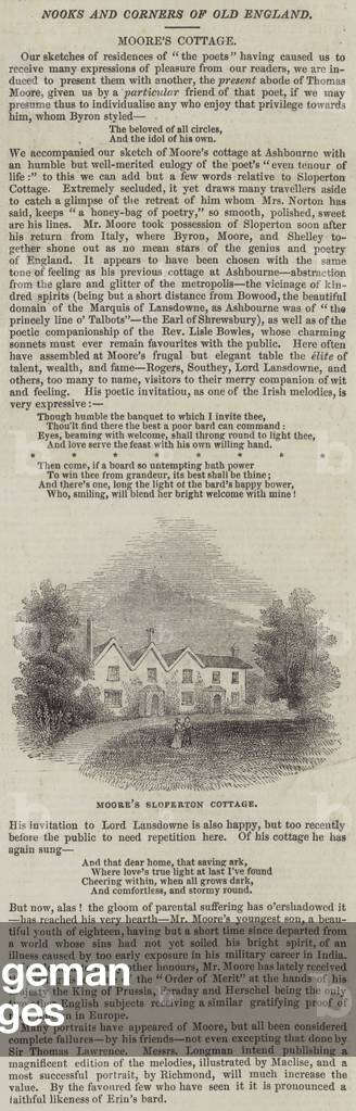 Moore's Sloperton Cottage (engraving)