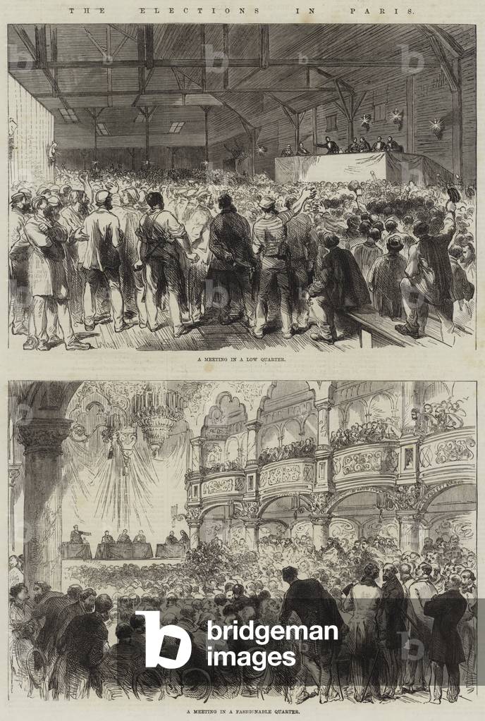 The Elections in Paris (engraving)