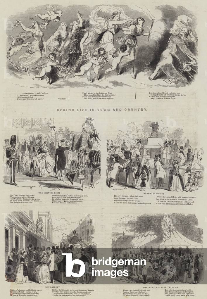 Spring Life in Town and Country (engraving)