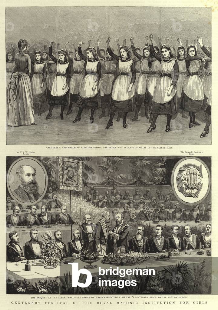 Centenary Festival of the Royal Masonic Institution for Girls (engraving)