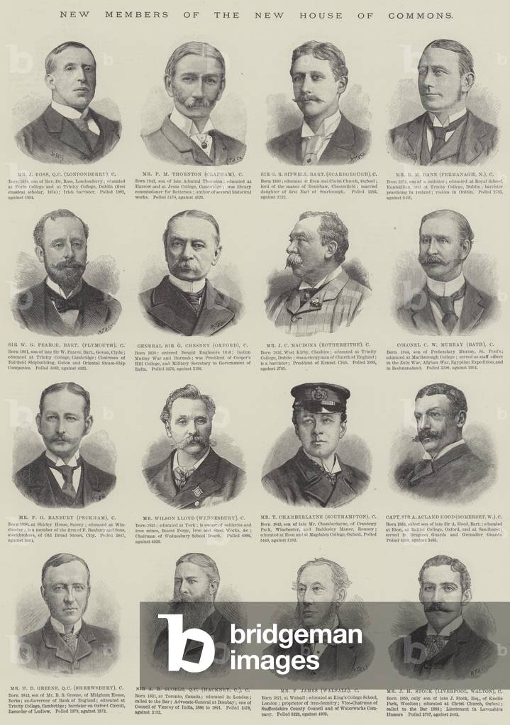 New Members of the New House of Commons (engraving)