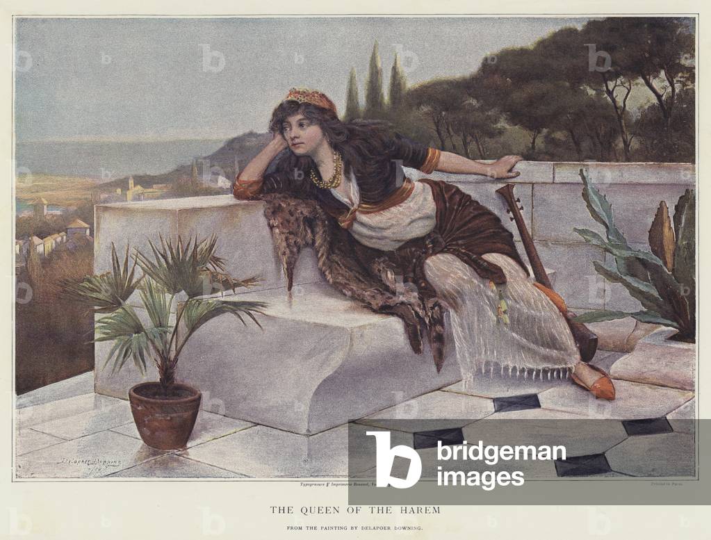 The Queen of the Harem (chromolitho)