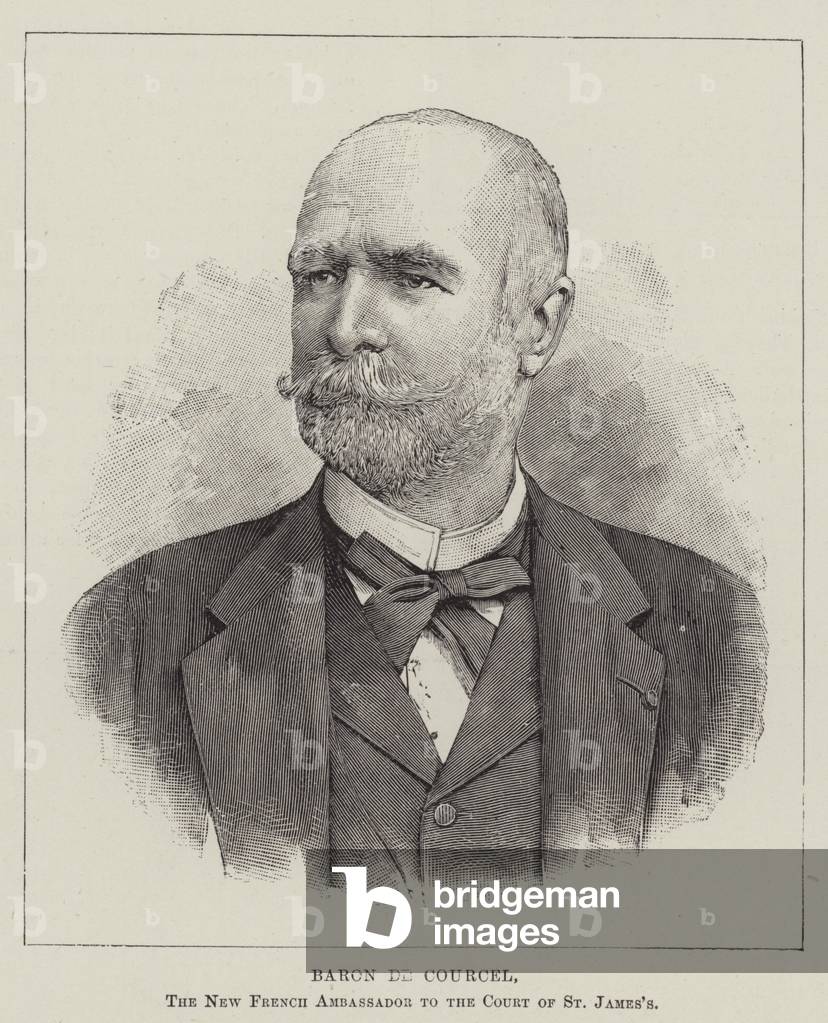 Baron de Courcel, the New French Ambassador to the Court of St James's (engraving)