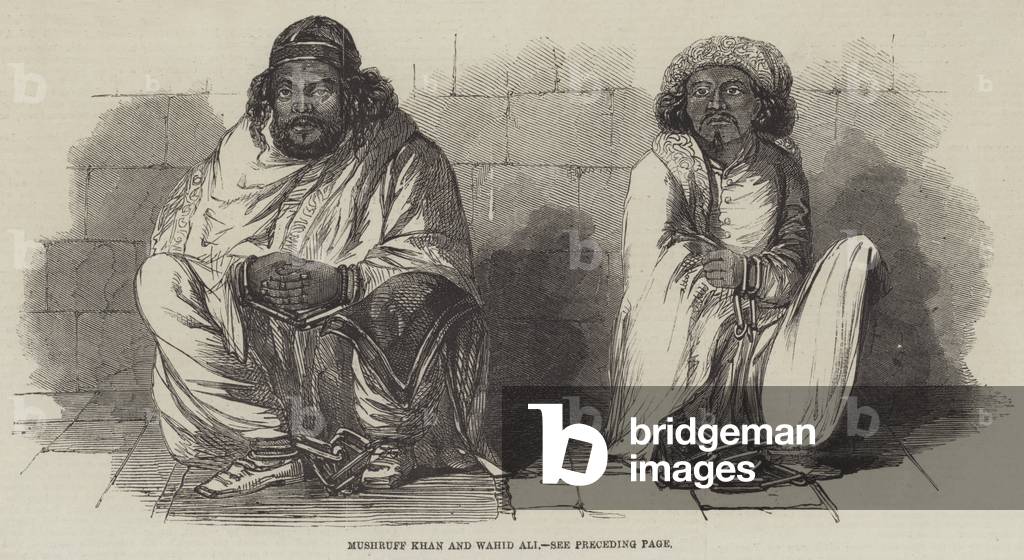 Mushruff Khan and Wahid Ali (engraving)