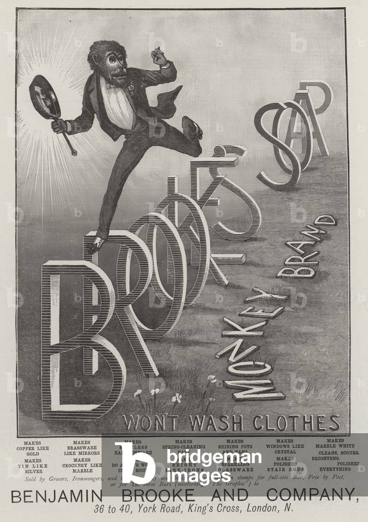 Advertisement, Brooke's Soap (engraving)