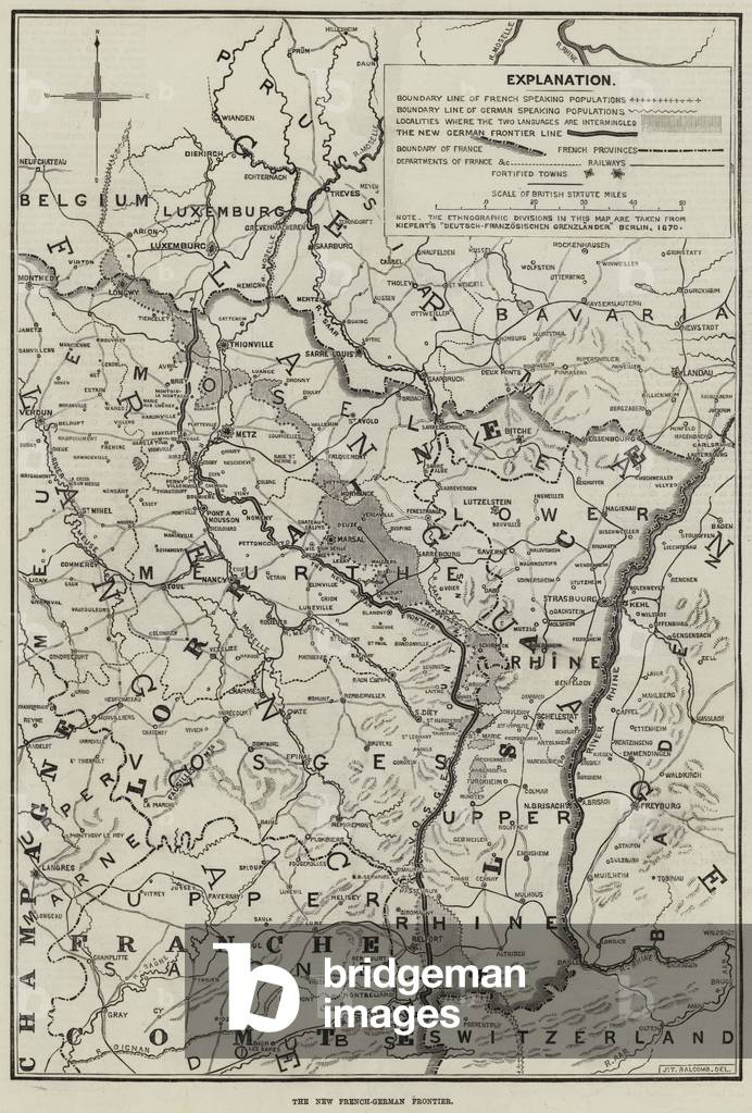 The New French-German Frontier (engraving)