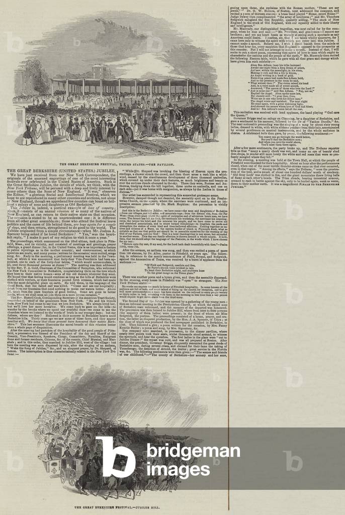The Great Berkshire (United States) Jubilee (engraving)