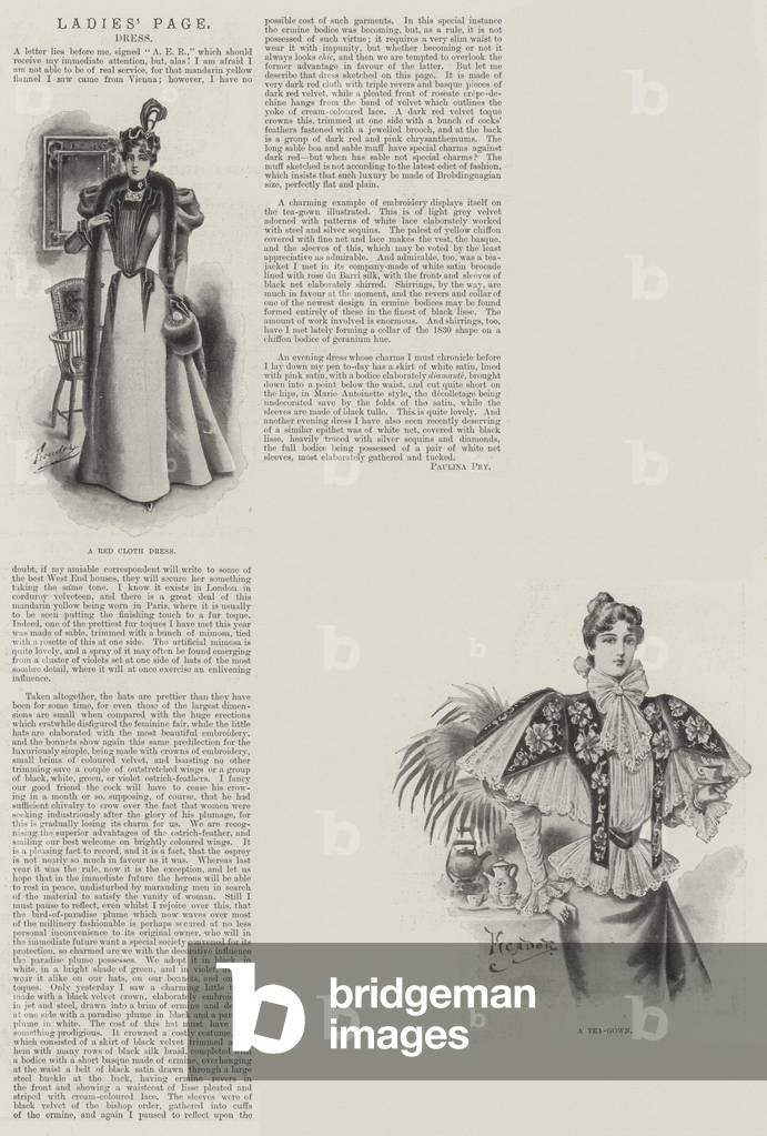 Ladies' Page, Dress (litho)