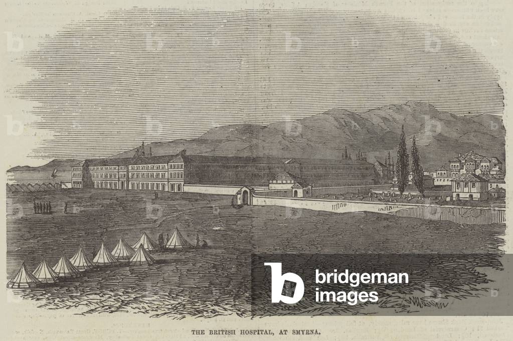 The British Hospital, at Smyrna (engraving)