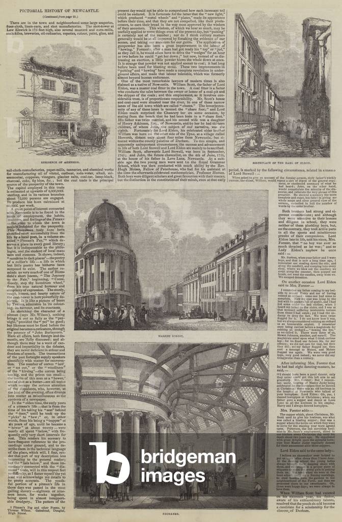 Pictorial History of Newcastle (engraving)