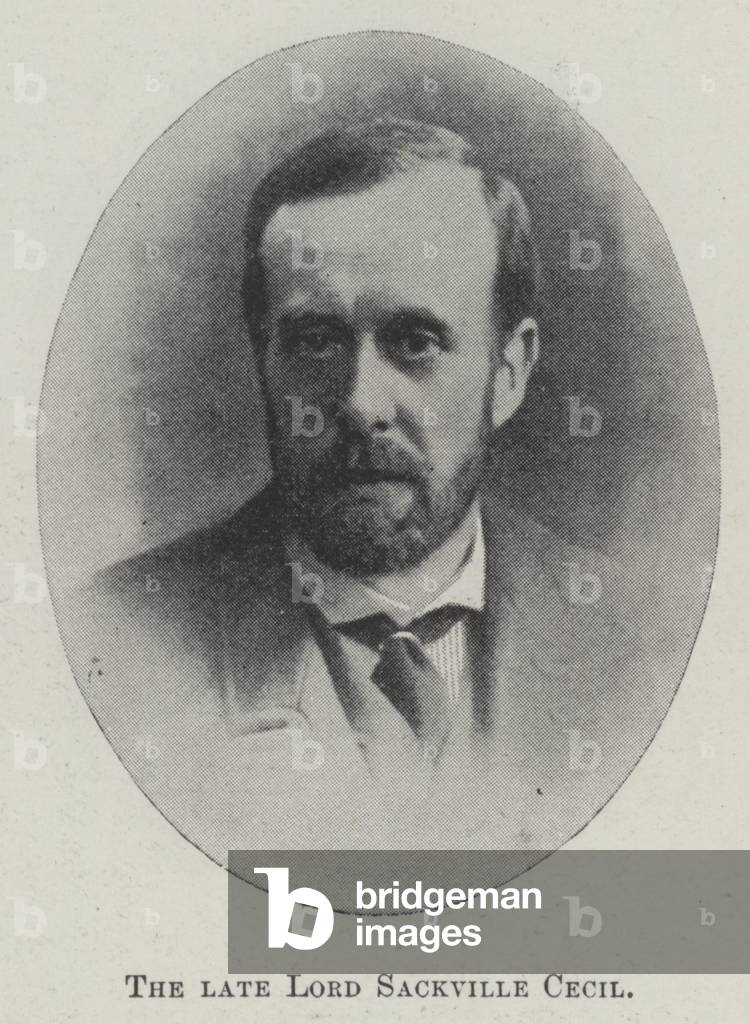 The late Lord Sackville Cecil (b/w photo)