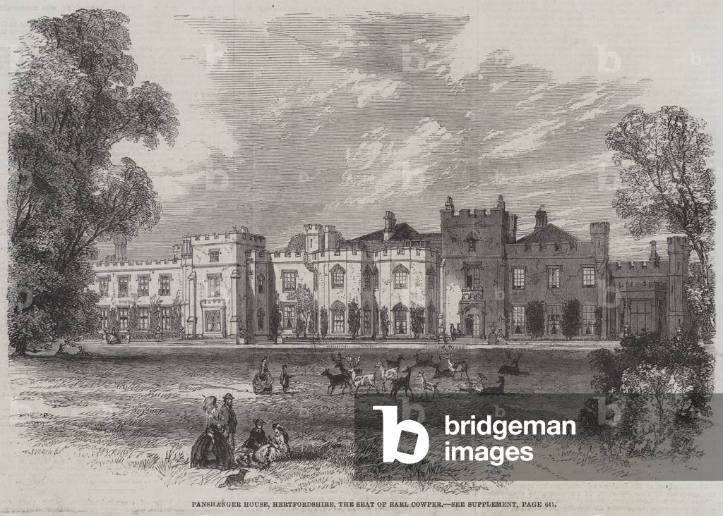 Panshanger House, Hertfordshire, the Seat of Earl Cowper (engraving)