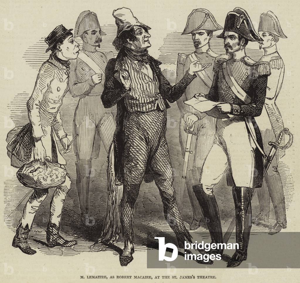 M Lemaitre, as Robert Macaire, at the St James's Theatre (engraving)