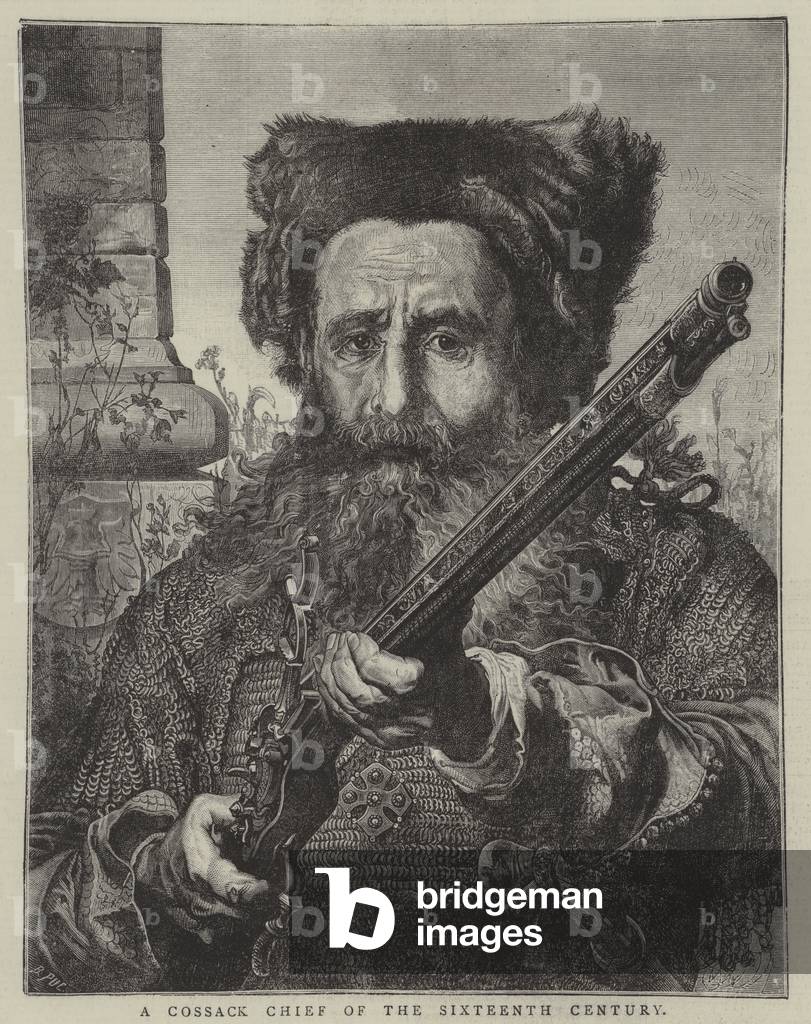 A Cossack Chief of the Sixteenth Century (engraving)