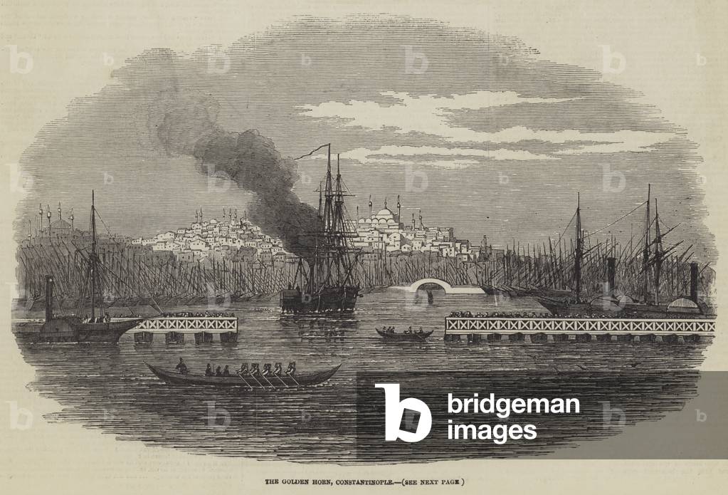 The Golden Horn, Constantinople (engraving)