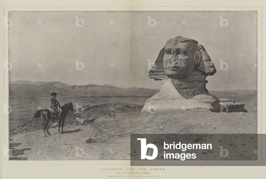 Napoleon and the Sphinx (litho)