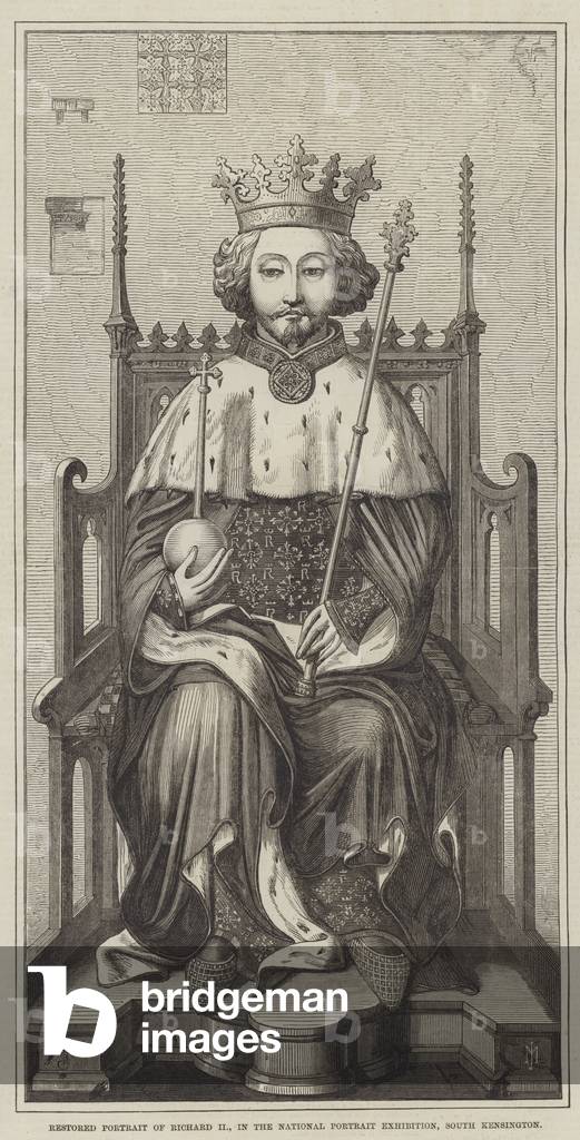 Restored Portrait of Richard II, in the National Portrait Exhibition, South Kensington (engraving)