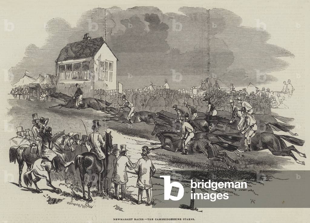 Newmarket Races, the Cambridgeshire Stakes (engraving)