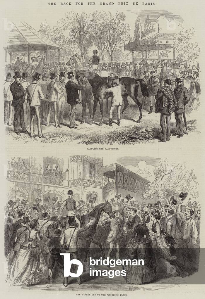 The Race for the Grand Prix de Paris (engraving)