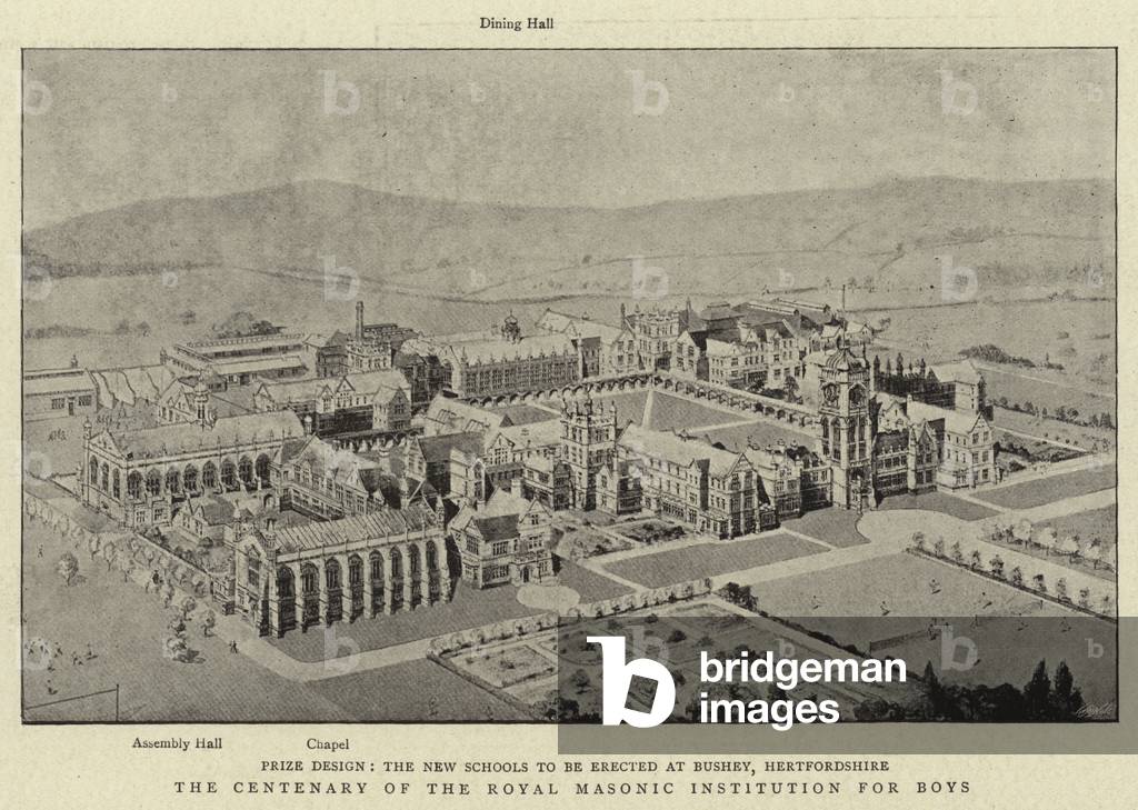 The Centenary of the Royal Masonic Institution for Boys (litho)