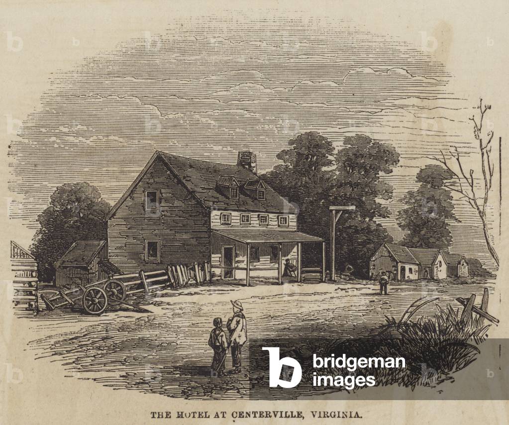 The Hotel at Centerville, Virginia (engraving)