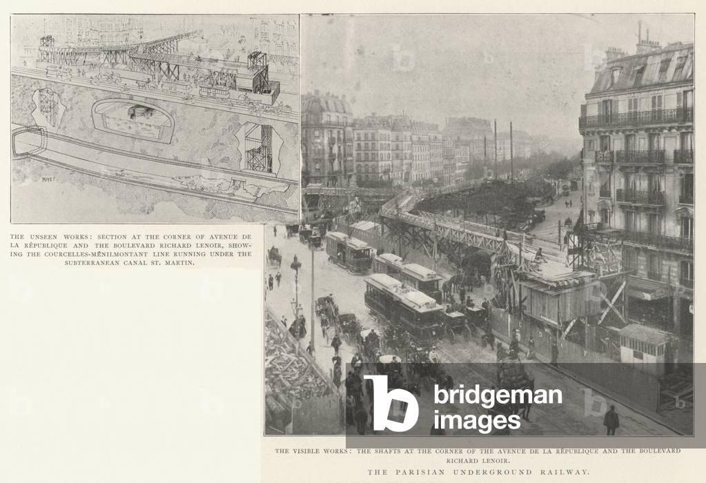 The Underground Railway in Paris (engraving)