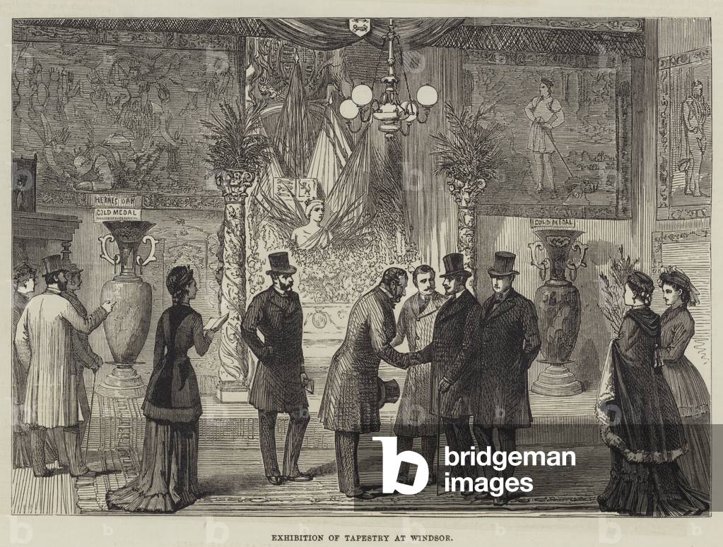 Exhibition of Tapestry at Windsor (engraving)