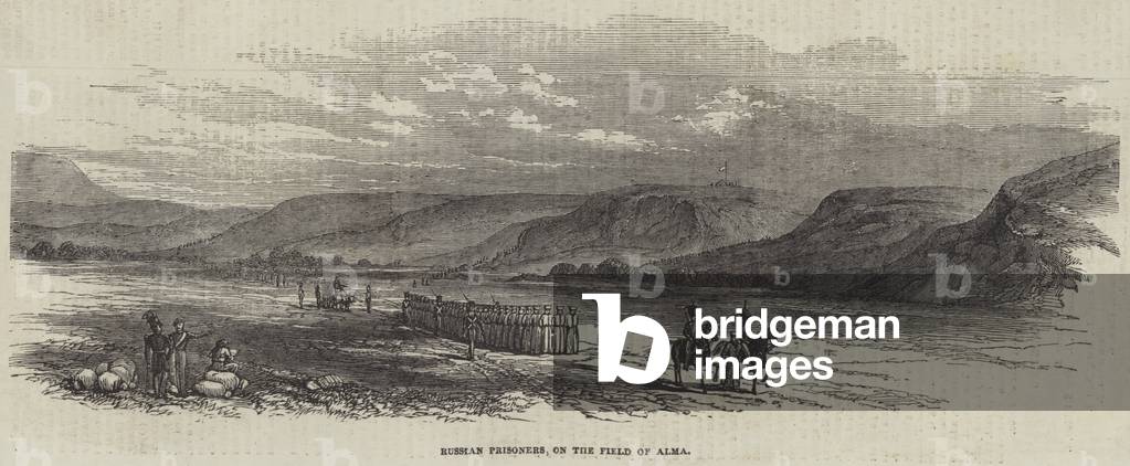 Russian Prisoners on the Field of Alma (engraving)