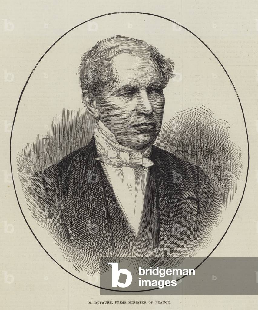 M Dufaure, Prime Minister of France (engraving)